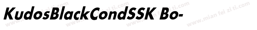 KudosBlackCondSSK Bo字体转换